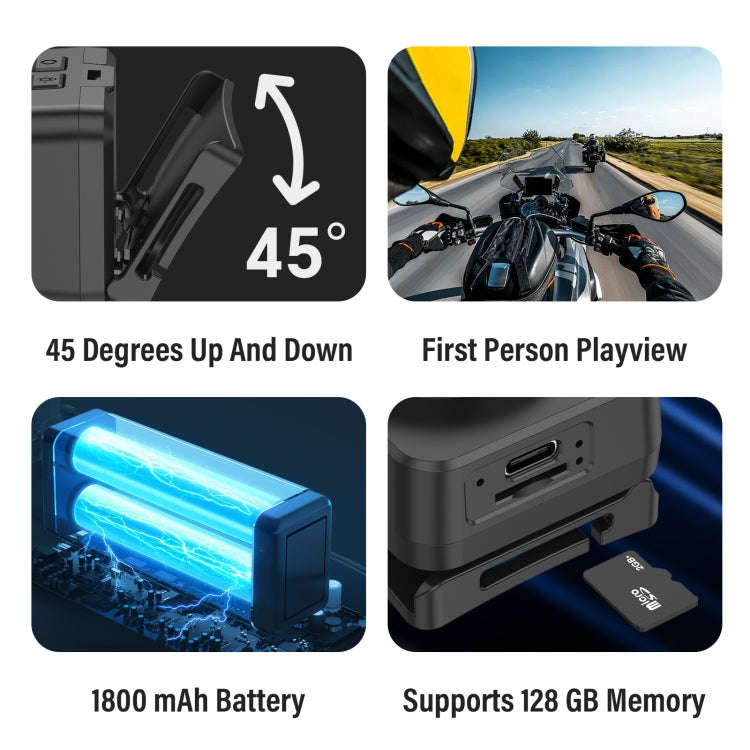 D8 1080P Head-mounted LED Motion Sensor Video Recording Lighting Camera