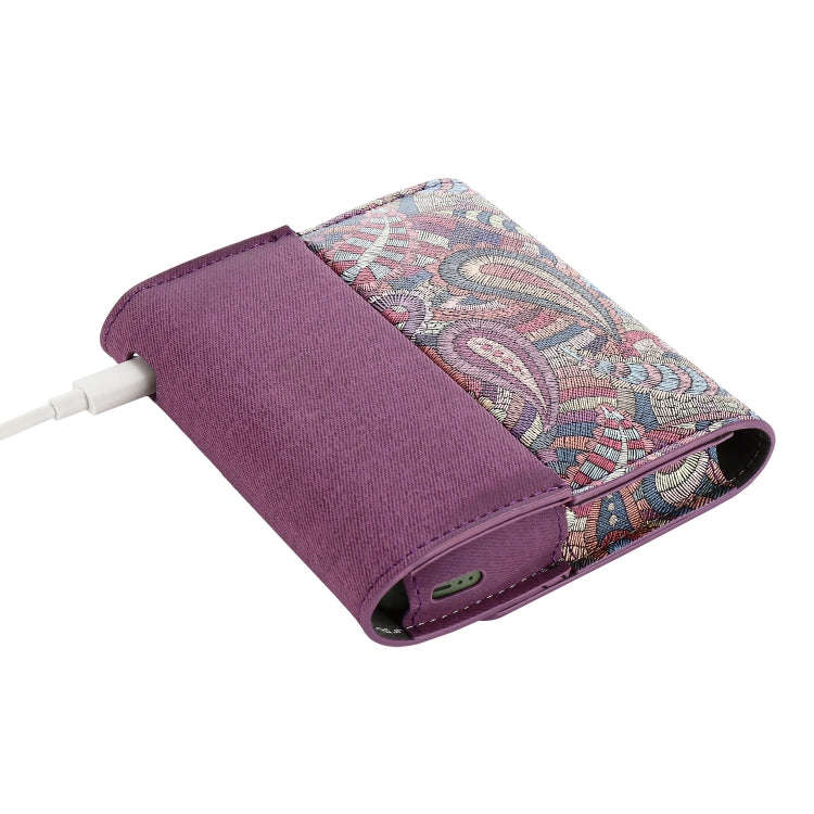 For IQOS ILUMA Electronic Cigarette Square Contrast Color Storage Bag(Purple)