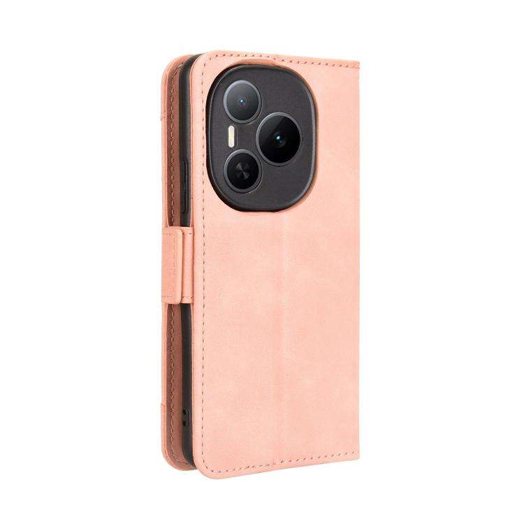 For Honor Power 5G Skin Feel Calf Texture Card Slots Leather Phone Case(Pink)