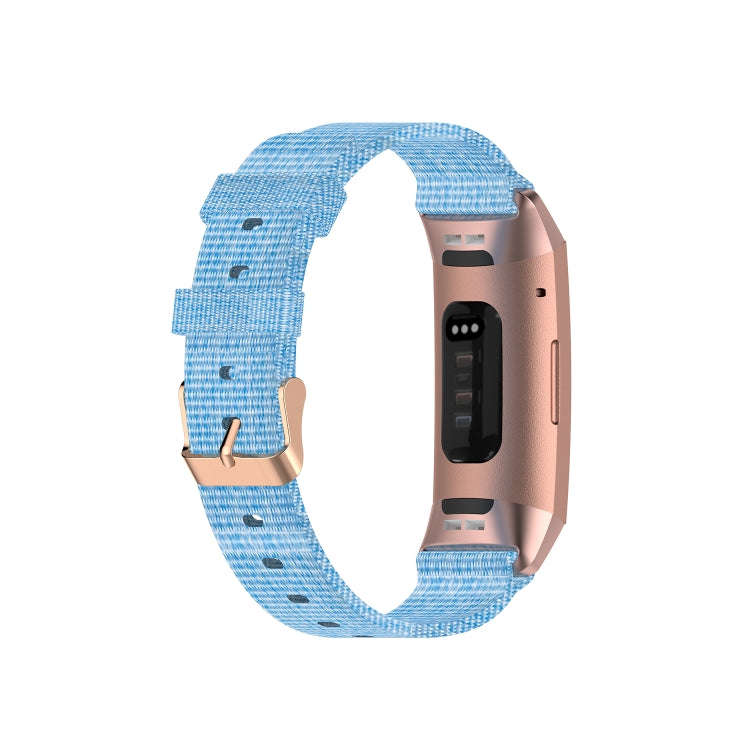 For Fitbit Charge 4 / Charge 3 / Charge3 SE Braided Nylon Watch Band Plastic Head, Size: Free Siz...