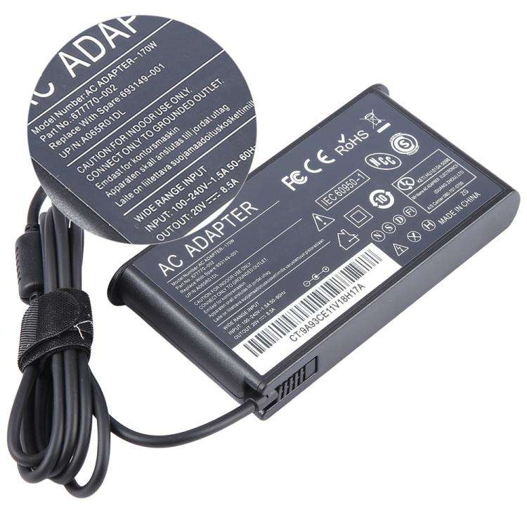 170W 20V 8.5A Laptop Notebook Power Adapter with Big Square USB Port For Lenovo Thinkpad / ThinkB...