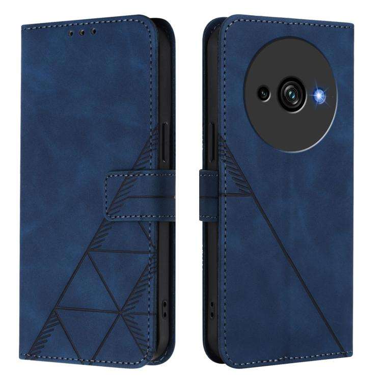 For Oukitel C59 / C59 Pro Crossbody 3D Embossed Flip Leather Phone Case(Blue)