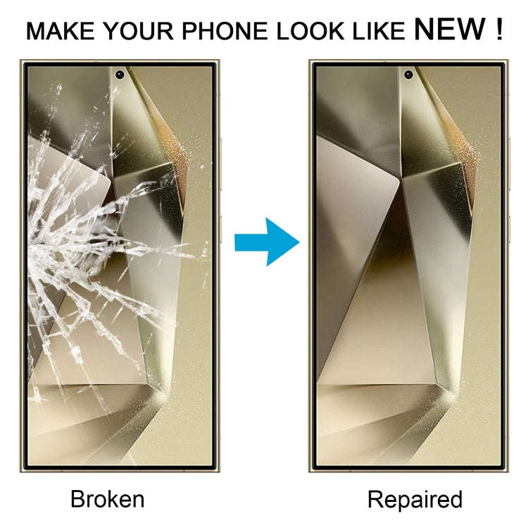 For Samsung Galaxy S24 Ultra SM-S928B Front Screen Outer Glass Lens with OCA Optically Clear Adhe...