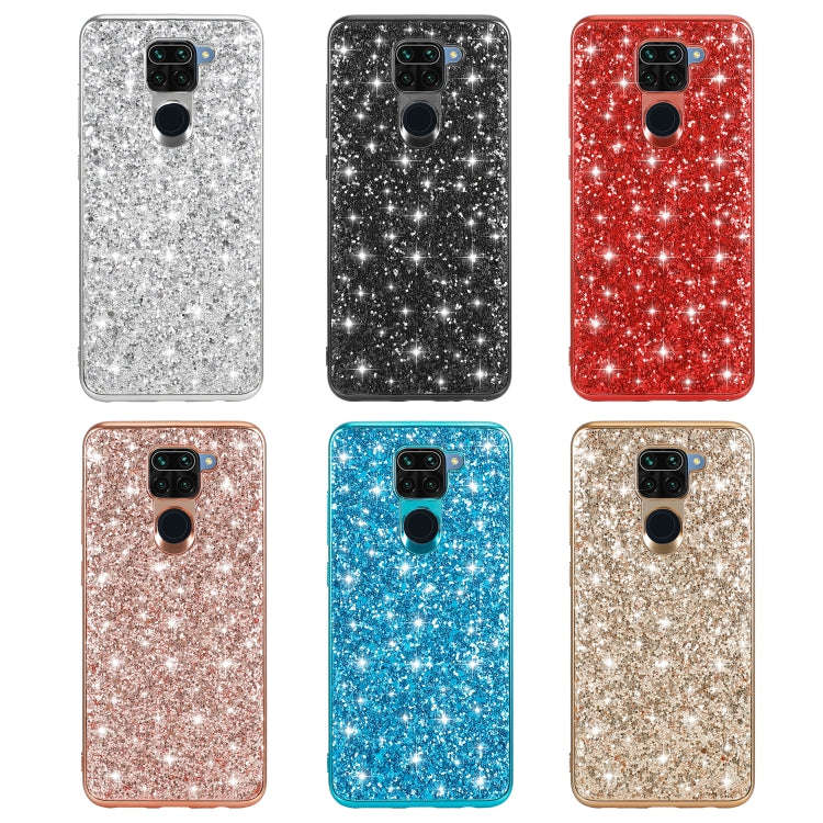 For Xiaomi Redmi Note 9 / 10X 4G Glitter Powder Shockproof TPU Protective Case(Gold)