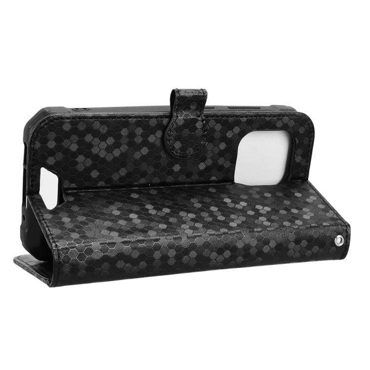 For Blackview BV5300 / BV5300 Pro Honeycomb Dot Texture Leather Phone Case(Black)