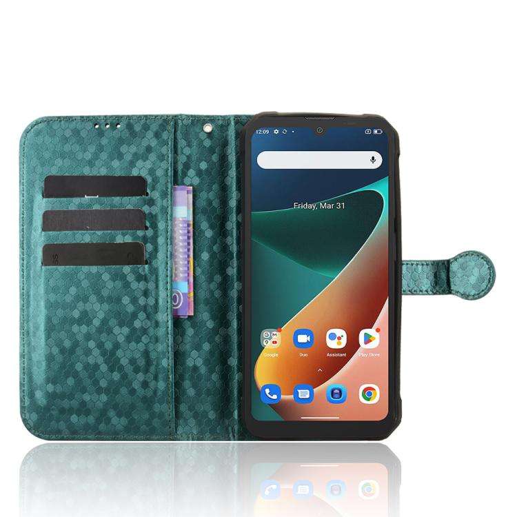 For Blackview BV5300 / BV5300 Pro Honeycomb Dot Texture Leather Phone Case(Green)