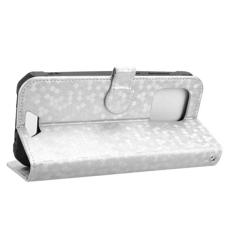 For Blackview BV5300 / BV5300 Pro Honeycomb Dot Texture Leather Phone Case(Silver)