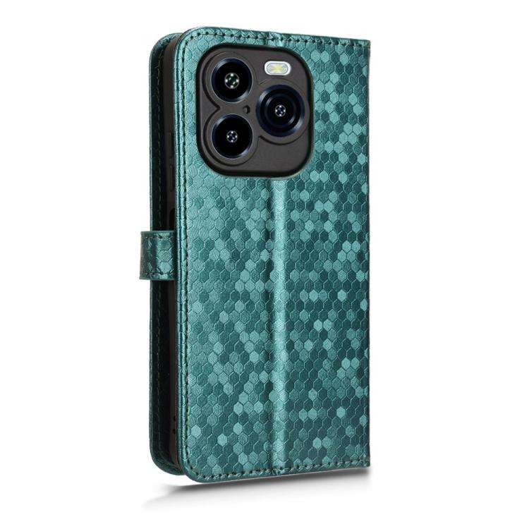 For Oukitel C65 / C65 Pro Honeycomb Dot Texture Leather Phone Case(Green)