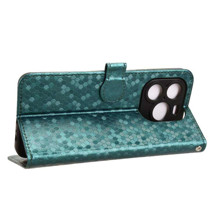 For Oukitel C65 / C65 Pro Honeycomb Dot Texture Leather Phone Case(Green)