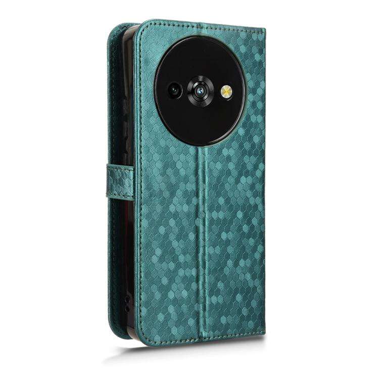 For Oukitel C59 / C59 Pro Honeycomb Dot Texture Leather Phone Case(Green)