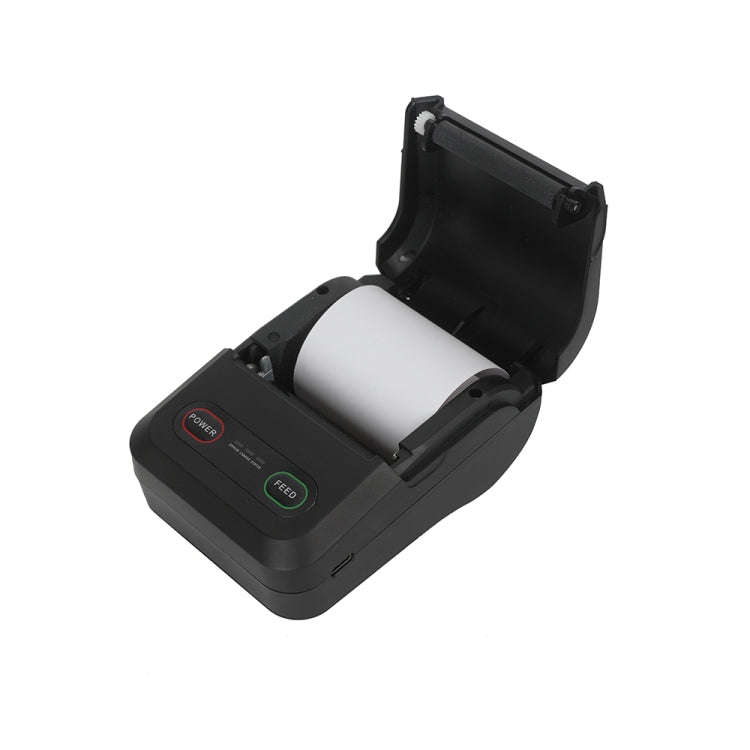 BT-583 58mm USB-C/Type-C + Bluetooth Portable Thermal Printer, Specification:EU Plug(Black)