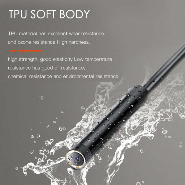 T21 4.5 inch IPS Color Screen 8mm Single Camera Split Hard Cable Industrial Endoscope, Length:1m(...