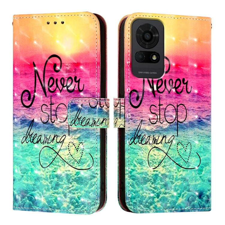 For TCL 50 LE 5G 3D Painting Horizontal Flip Leather Phone Case(Chasing Dreams)