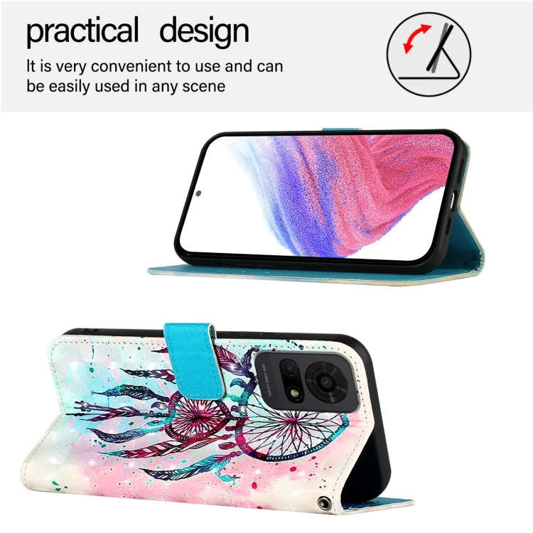 For TCL 50 LE 5G 3D Painting Horizontal Flip Leather Phone Case(Color Drop Wind Chimes)