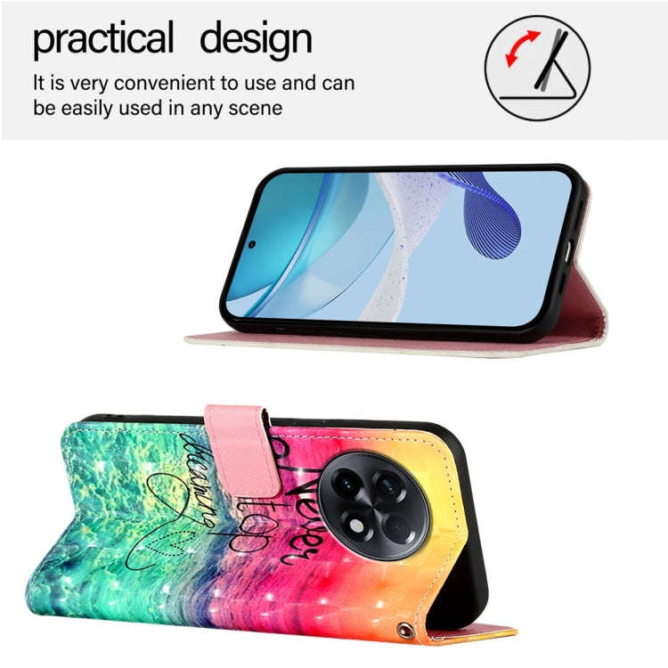 For OnePlus 11R 5G Global 3D Painting Horizontal Flip Leather Phone Case(Chasing Dreams)