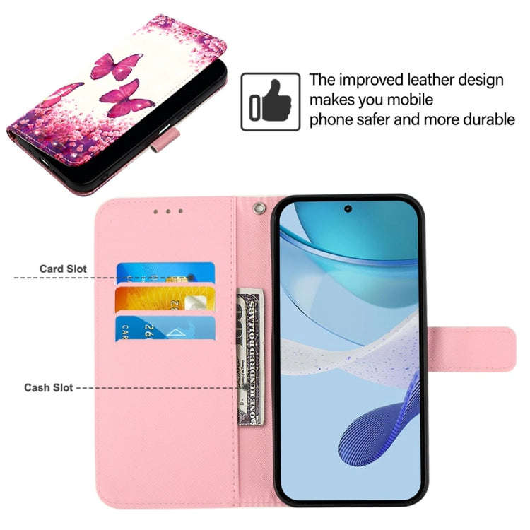 For OnePlus Nord 2 5G 3D Painting Horizontal Flip Leather Phone Case(Rose Butterfly)