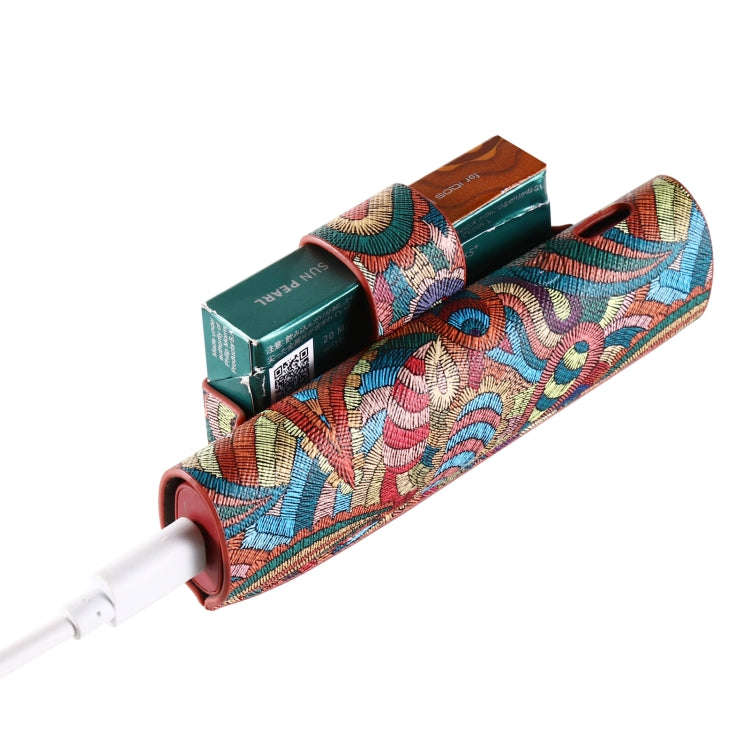 For IQOS ILUMA i ONE Electronic Cigarette Cashew Flower Portable PU Storage Bag(Red)