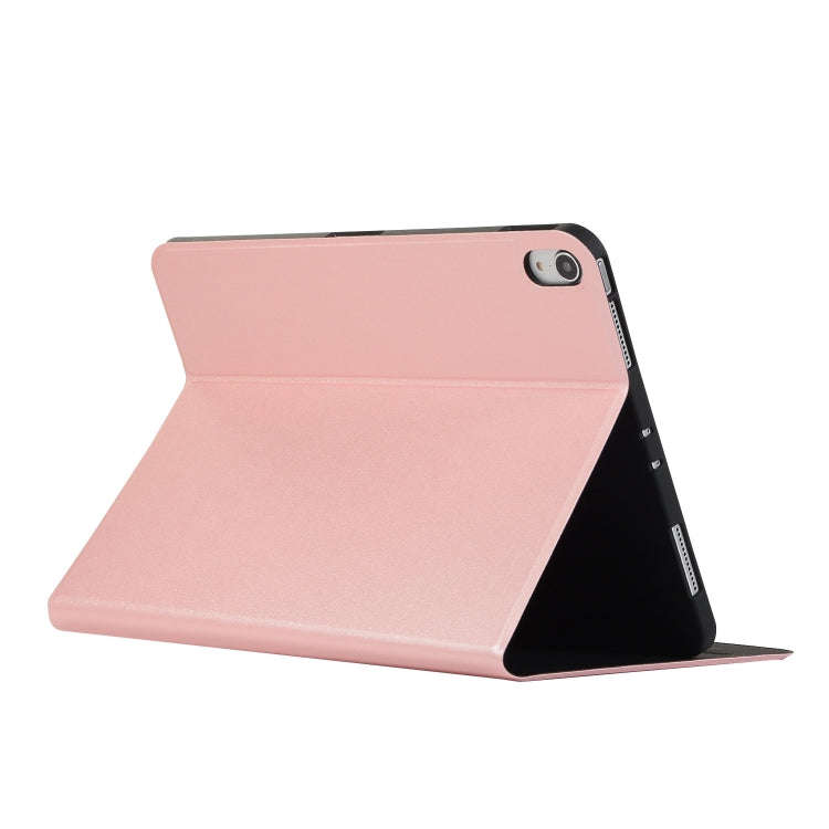 For Huawei MatePad SE 11 Voltage Elastic Leather TPU Protective Case with Holder(Rose Gold)
