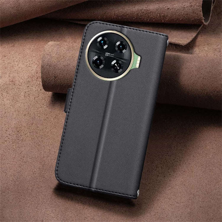 For Tecno Spark 20 Pro+ Square Texture Leather Phone Case(Black)