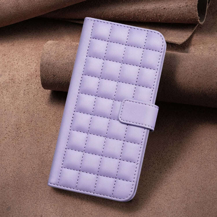 For Google Pixel 8 Pro Square Texture Leather Phone Case(Purple)