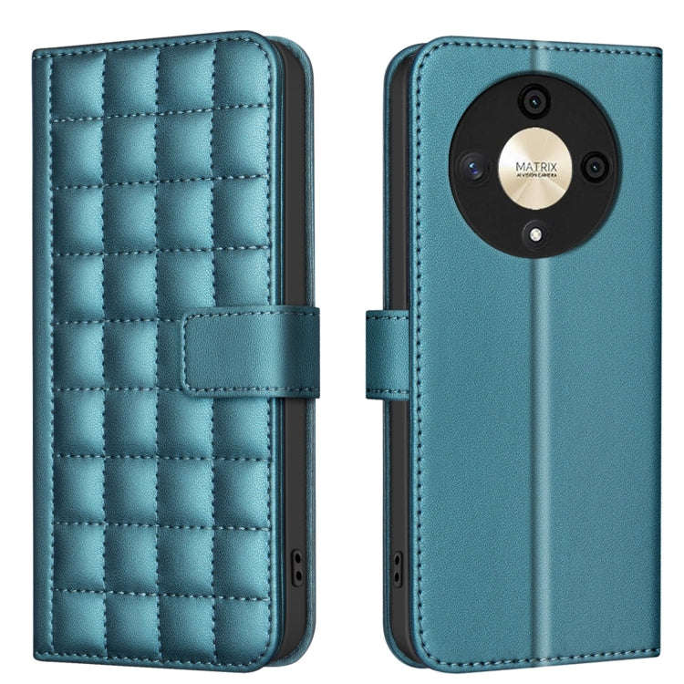 For Honor X9b / Magic6 Lite Square Texture Leather Phone Case(Green)