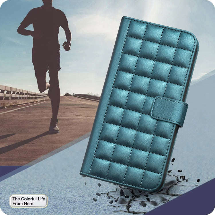 For Honor X9b / Magic6 Lite Square Texture Leather Phone Case(Green)