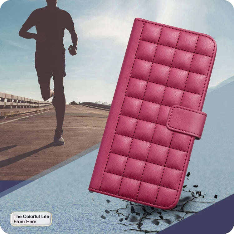 For Honor X9b / Magic6 Lite Square Texture Leather Phone Case(Red)