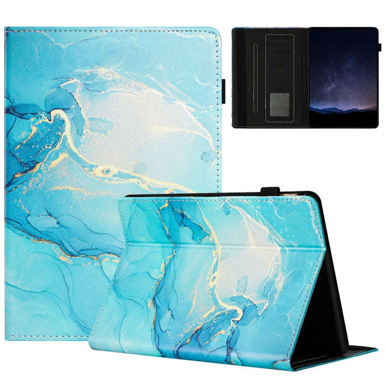 For Amazon Kindle Paperwhite 5 2021 Marble Litchi Leather Smart Tablet Case(Green)