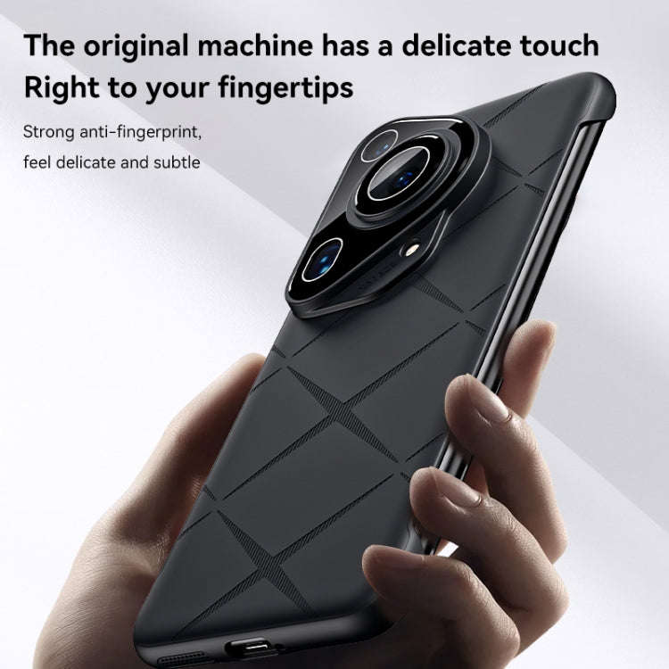 For Huawei Pura 70 Pro Borderless Upshrink Camera Protection Magnetic Phone Case(Silver)