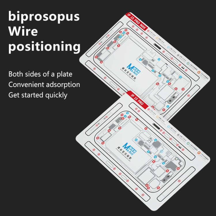 For iPhone 15 Pro MaAnt Double-sided Screw Positioning Flexible Soft Magnetic Pad