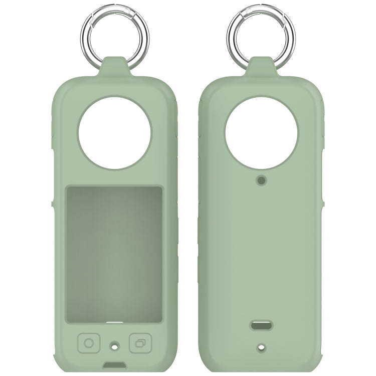 For Insta 360 X4 Portable Silicone Protective Case(Ice Green)