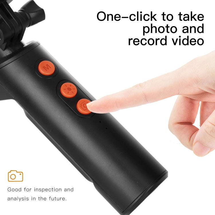F280 8mm 1080P IP68 Waterproof Dual Camera WiFi Digital Endoscope, Length:10m Hard Cable(Black)