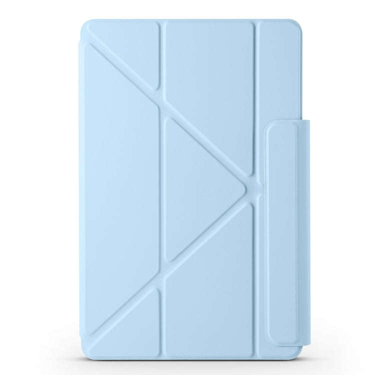 For Huawei MatePad Pro 12.2 2024 Fixed Buckle Magnetic Deformation Leather Tablet Case(Ice Blue)