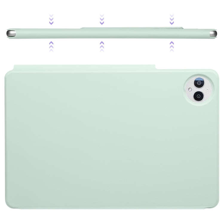For Huawei MatePad Pro 12.2 2024 Fixed Buckle Magnetic Deformation Leather Tablet Case(Baby Green)