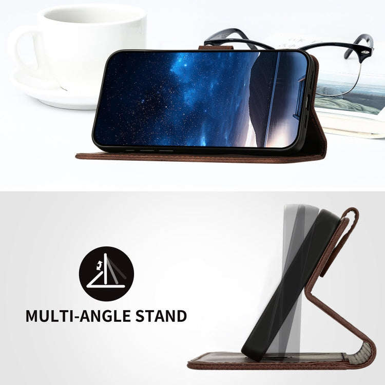 For Tecno Pova 4 Grid Butterfly Embossed Pattern Leather Phone Case with Lanyard(Coffee)