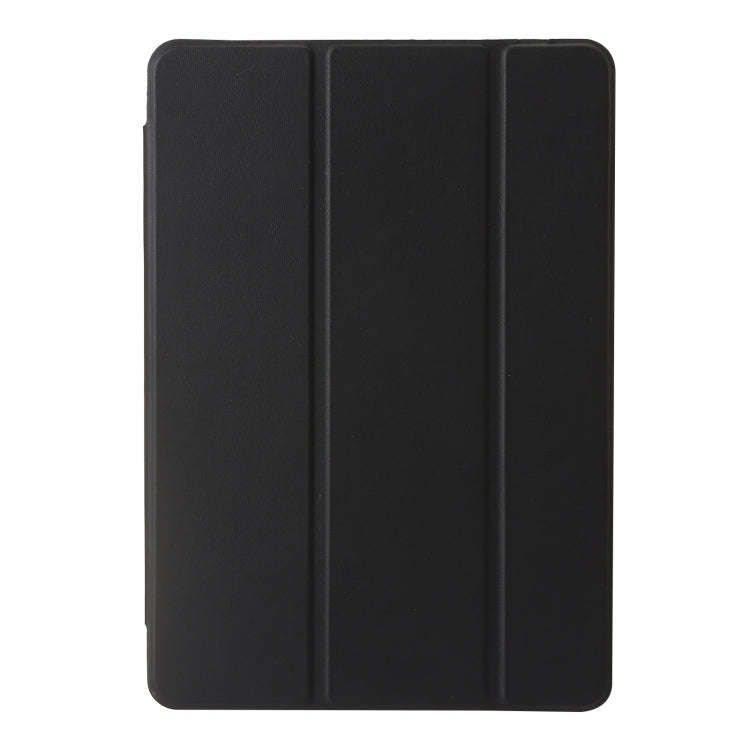 For Huawei Matepad SE 11 2024 Clear Acrylic 3-Fold Leather Tablet Case(Black)