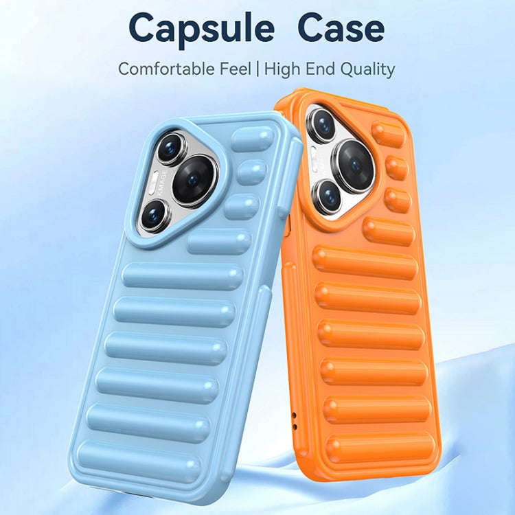 For Huawei Pura 70 Pro+ Capsule Series Candy Color TPU Phone Case(Transparent Grey)