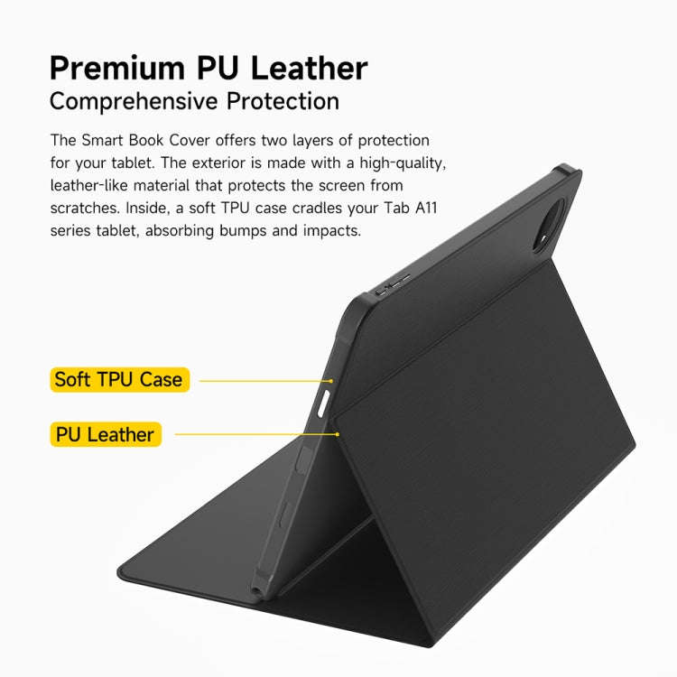Ulefone Smart Book Cover PU Leather Case For Tab A11 Pro / A11 (Grey)