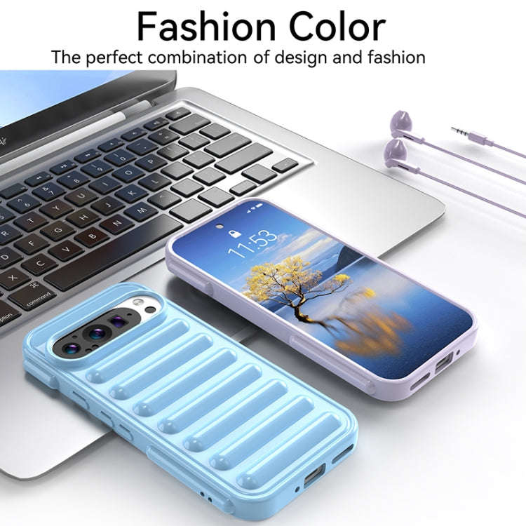 For Google Pixel 9 Pro Capsule Series Candy Color TPU Phone Case(Transparent)