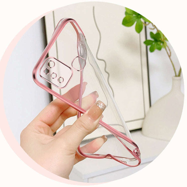 For Infinix Smart 5 Plated Gradient Glitter Round Holder TPU Phone Case(Black)