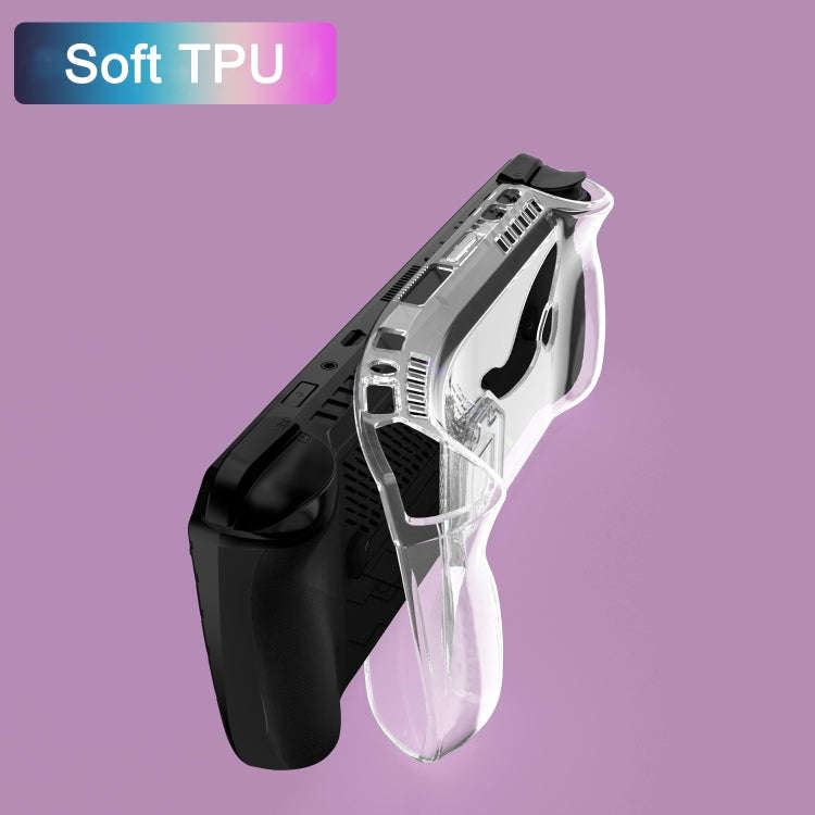 For ASUS ROG Ally X TPU Transparent Protective Case with Holder