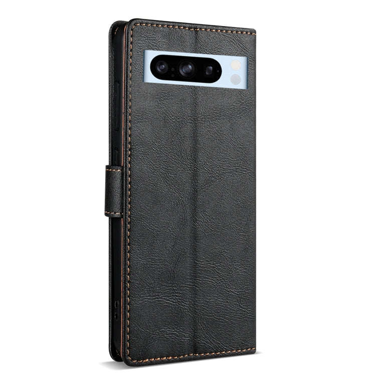 For Google Pixel 6 Pro N.BEKUS CSJ-P1 Solid Color Leather Phone Case(Black)