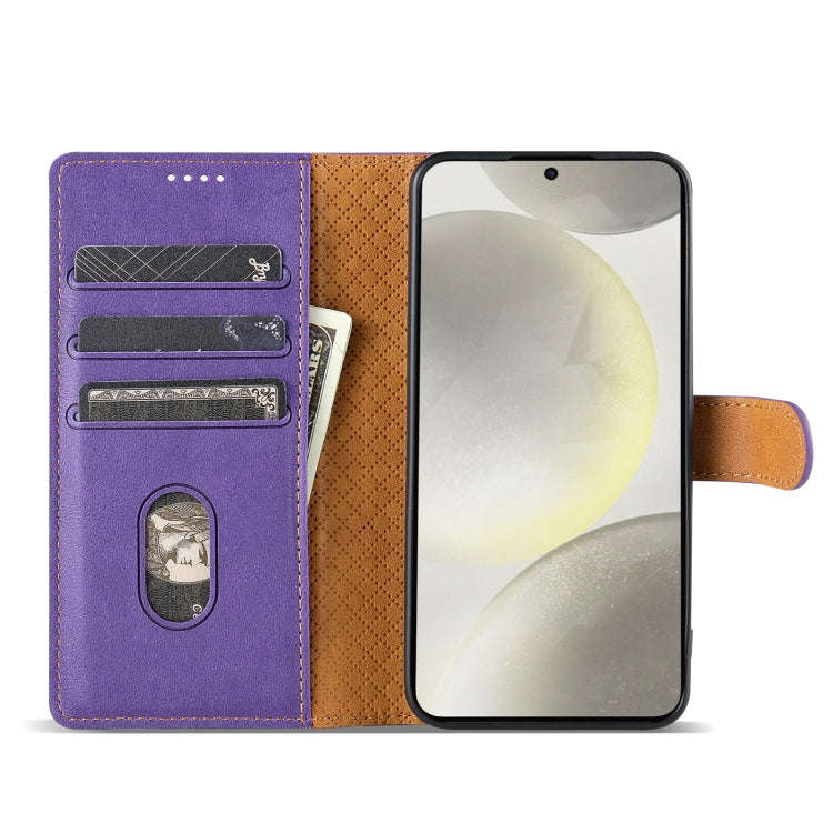 For Motorola Moto G Play 2024 N.BEKUS CSJ-P1 Solid Color Leather Phone Case(Purple)