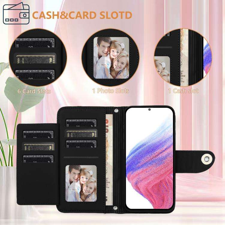 For Umidigi G100 Pro Rhombic Texture Flip Leather Phone Case with Lanyard(Black)
