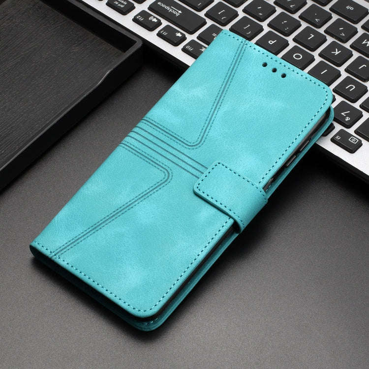 For Honor 200 Pro Triangle Solid Color Leather Phone Case(Green)