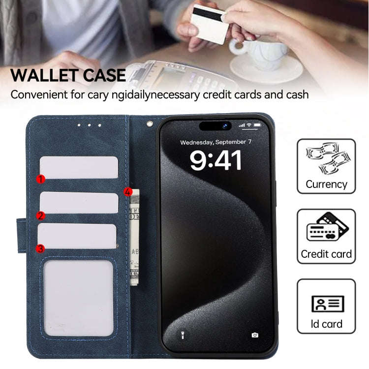 For OnePlus Nord 4 ABEEL Color Block Magnetic RFID Leather Phone Case(Blue-Brown)