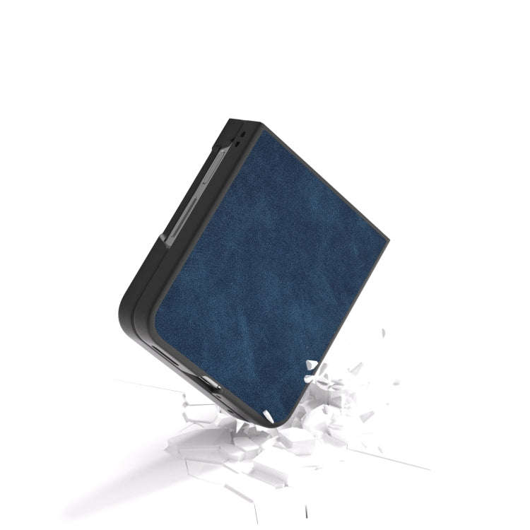 For Huawei nova Flip PU Leather Black Edge Phone Case(Blue)