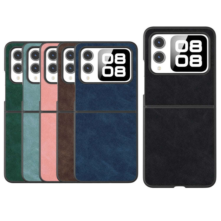 For Huawei nova Flip PU Leather Black Edge Phone Case(Blue)