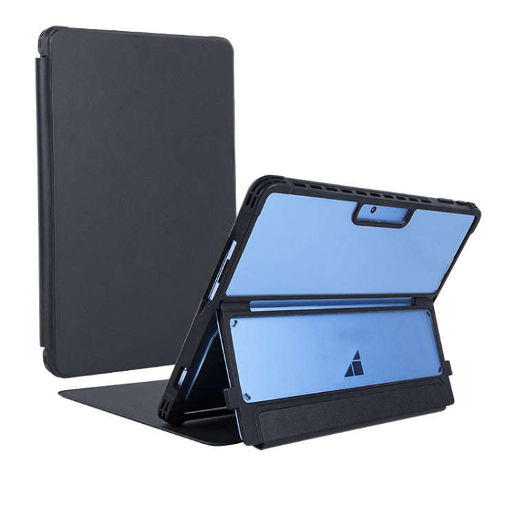 For Microsoft Surface Pro 13 12th / 11 / 10 Conjoined Acrylic Leather Tablet Case(Black)