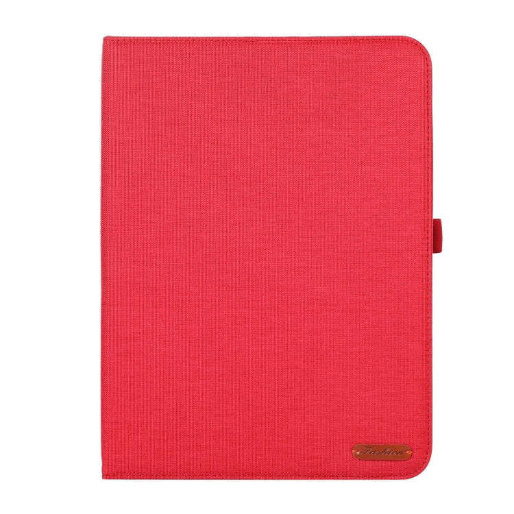 For OnePlus Pad Pro 12.1 Fabric Texture Horizontal Flip Leather Tablet Case(Red)